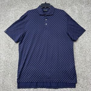 Polo Golf Ralph Lauren Polo Shirt Men's L Blue AOP Paisley Short Sleeve Cotton
